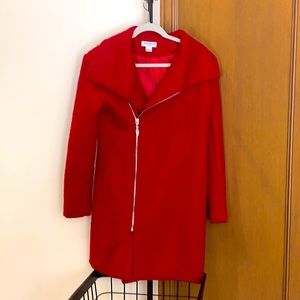 Cherry red coat